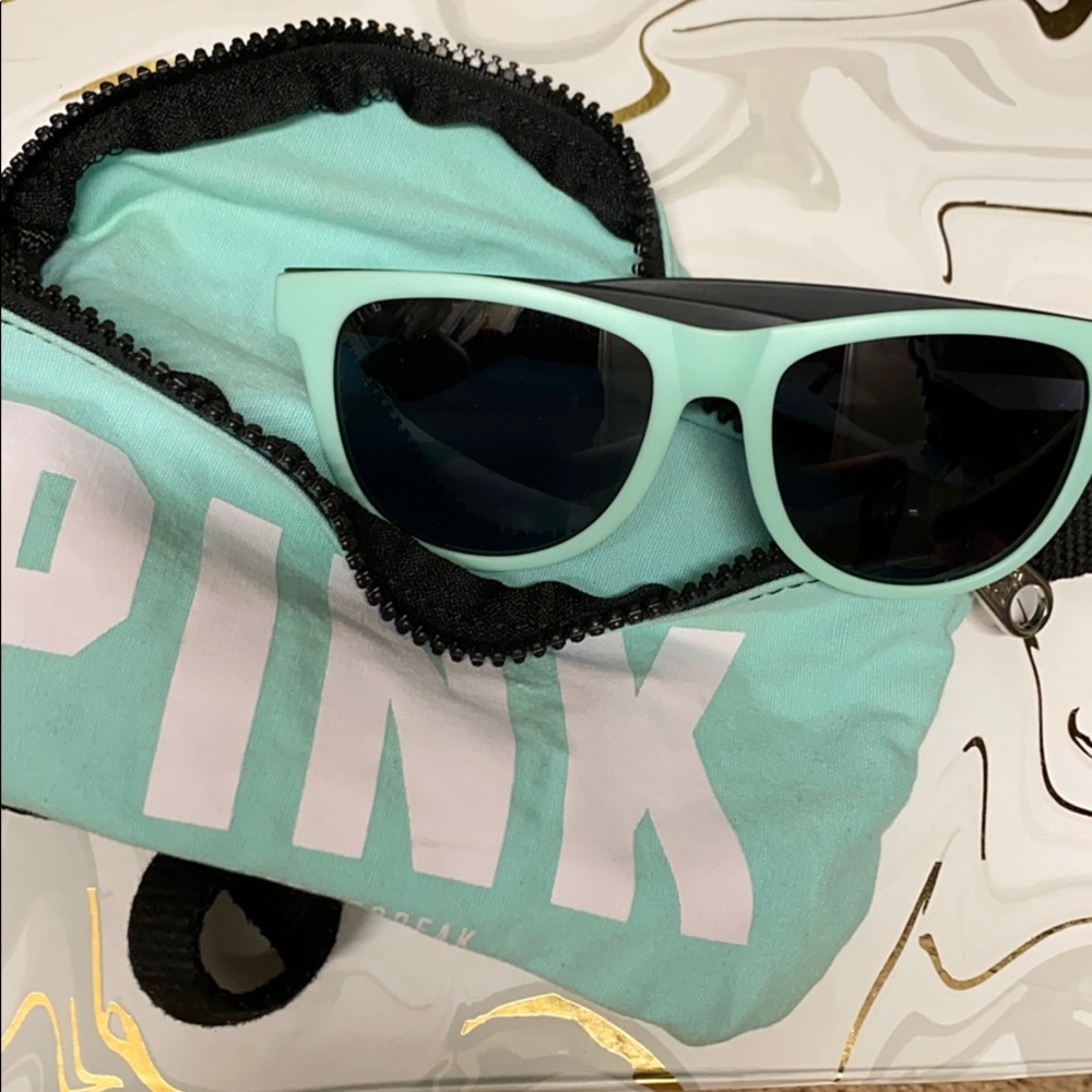 PINK Mint Green Sunglasses w/ Fanny Pack SOLD